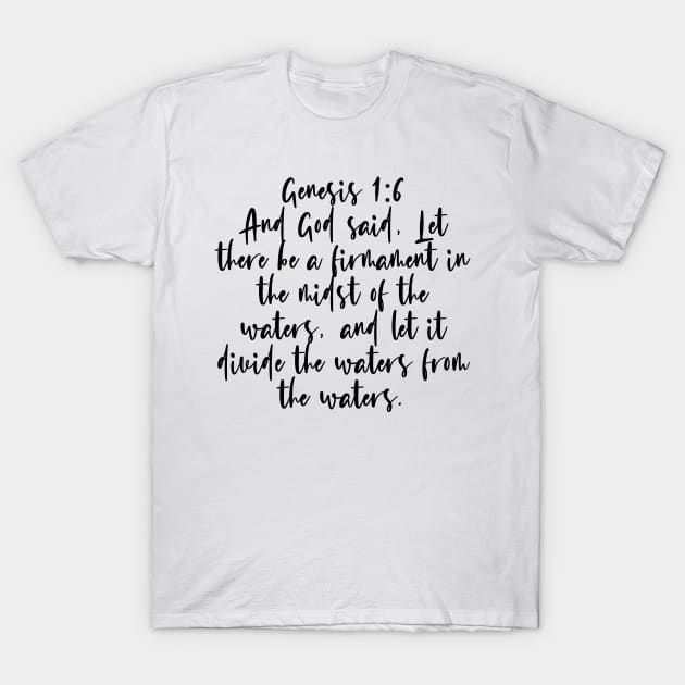 Genesis 1:6 T-Shirt by Bible All Day 